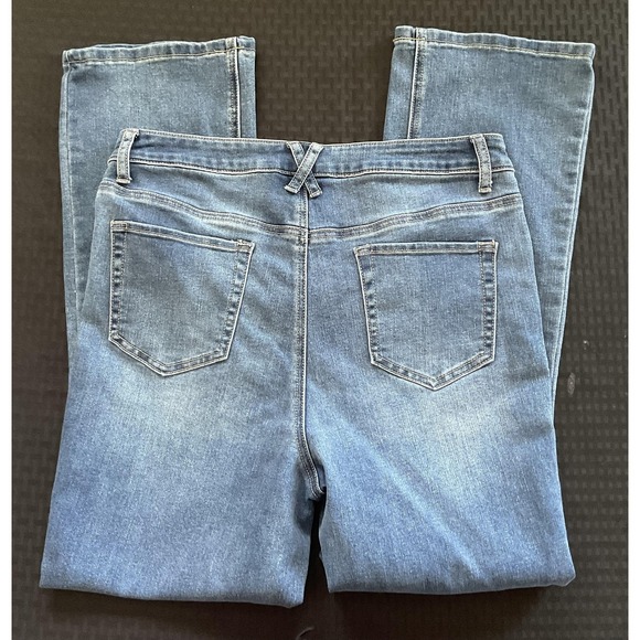 2 pk NY&C Jeans Womens 12 Blue Demi Bootcut Stretch Mid Rise Denim Classic Style - Picture 6 of 11